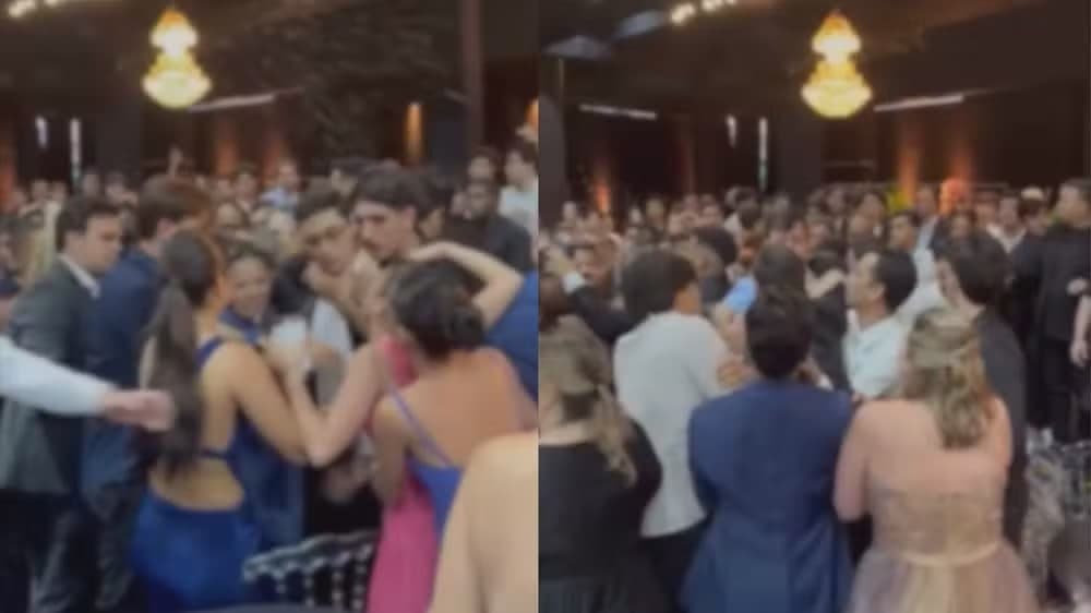 Briga marca baile de formatura no Classic Hall após polêmica sobre música tocada por DJ