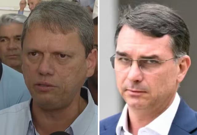 Tarcísio de Freitas descarta terceira via e reafirma apoio a Flávio Bolsonaro para Presidência