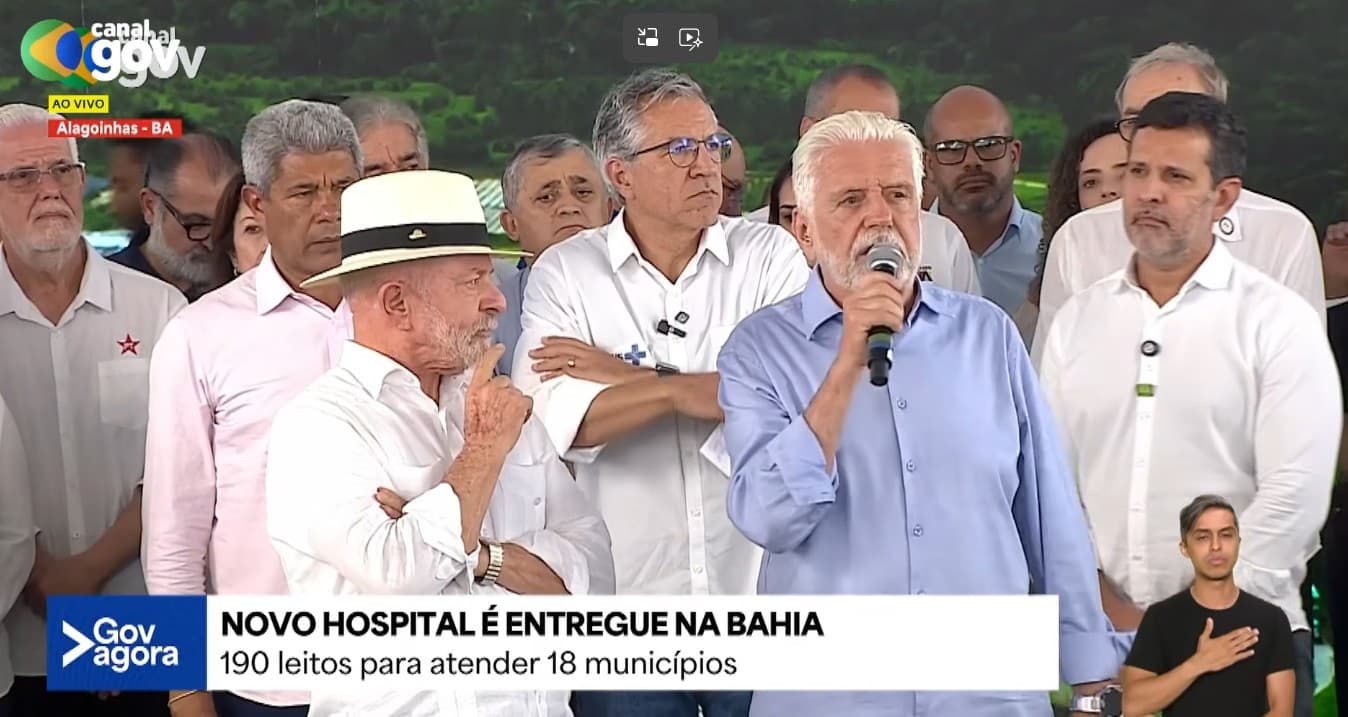 Em agenda na Bahia, Lula reforça aliança com Jaques Wagner em meio a mudanças na articulação política