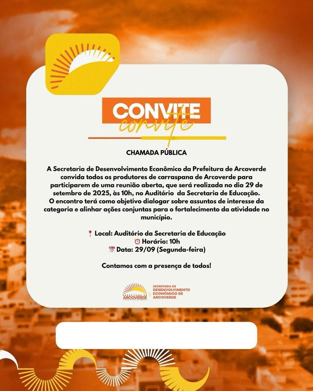 Prefeitura de Arcoverde Promove Reunião com Produtores de Carraspana