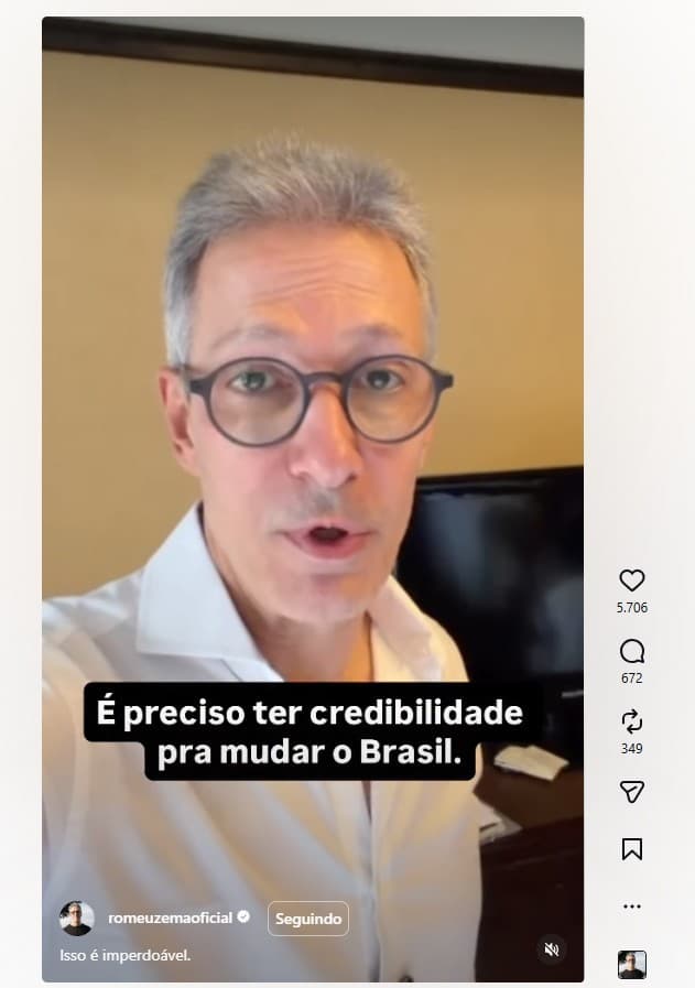 Zema critica Flávio Bolsonaro após denúncias sobre financiamento de filme biográfico
