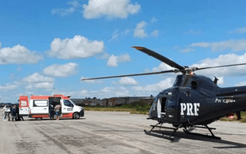 PESQUEIRA EM ORAÇÃO: Menina de 7 Anos Sofre Grave Acidente de Bicicleta e é Transferida de Helicóptero para o Recife