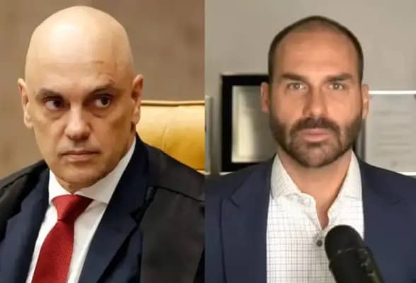 STF terá novo embate: Moraes mira Eduardo Bolsonaro em processo sobre ataque à soberania nacional