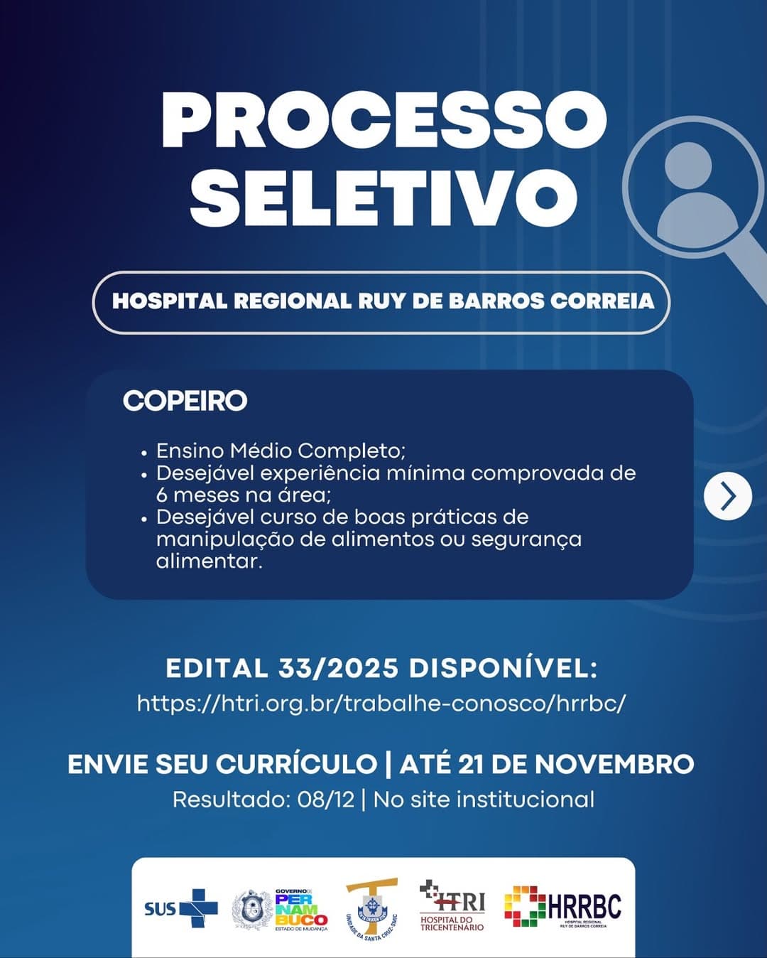 Oportunidade de Emprego: Hospital lança Editais para Vagas na Área de Serviços e Alimentação
