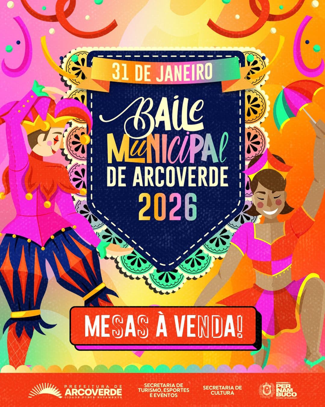 18º Baile Municipal abre oficialmente o Carnaval de Arcoverde com vendas de mesas e ingressos disponíveis