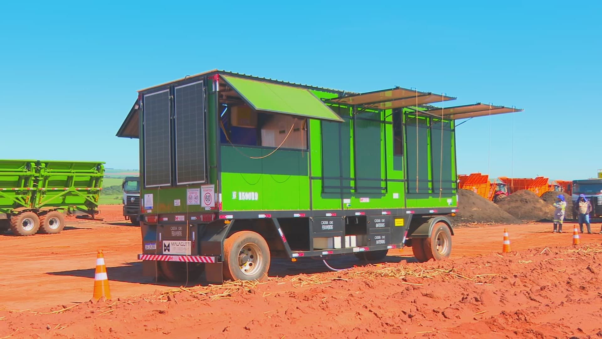 Inovação no campo: Estrutura móvel com energia solar garante conforto e dignidade a trabalhadores rurais