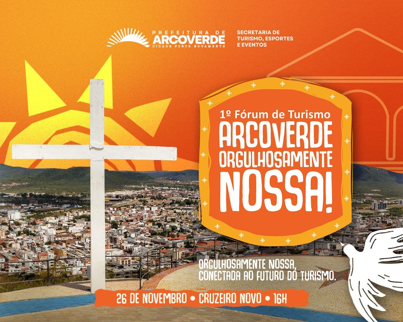 Arcoverde realiza, nesta quarta (26), o 1º Fórum de Turismo e apresenta planejamento estratégico que marca um novo ciclo para o setor