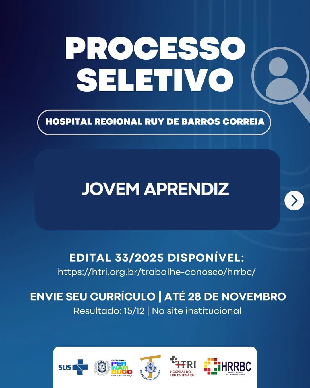 PROCESSO SELETIVO – JOVEM APRENDIZ NO HRRBC