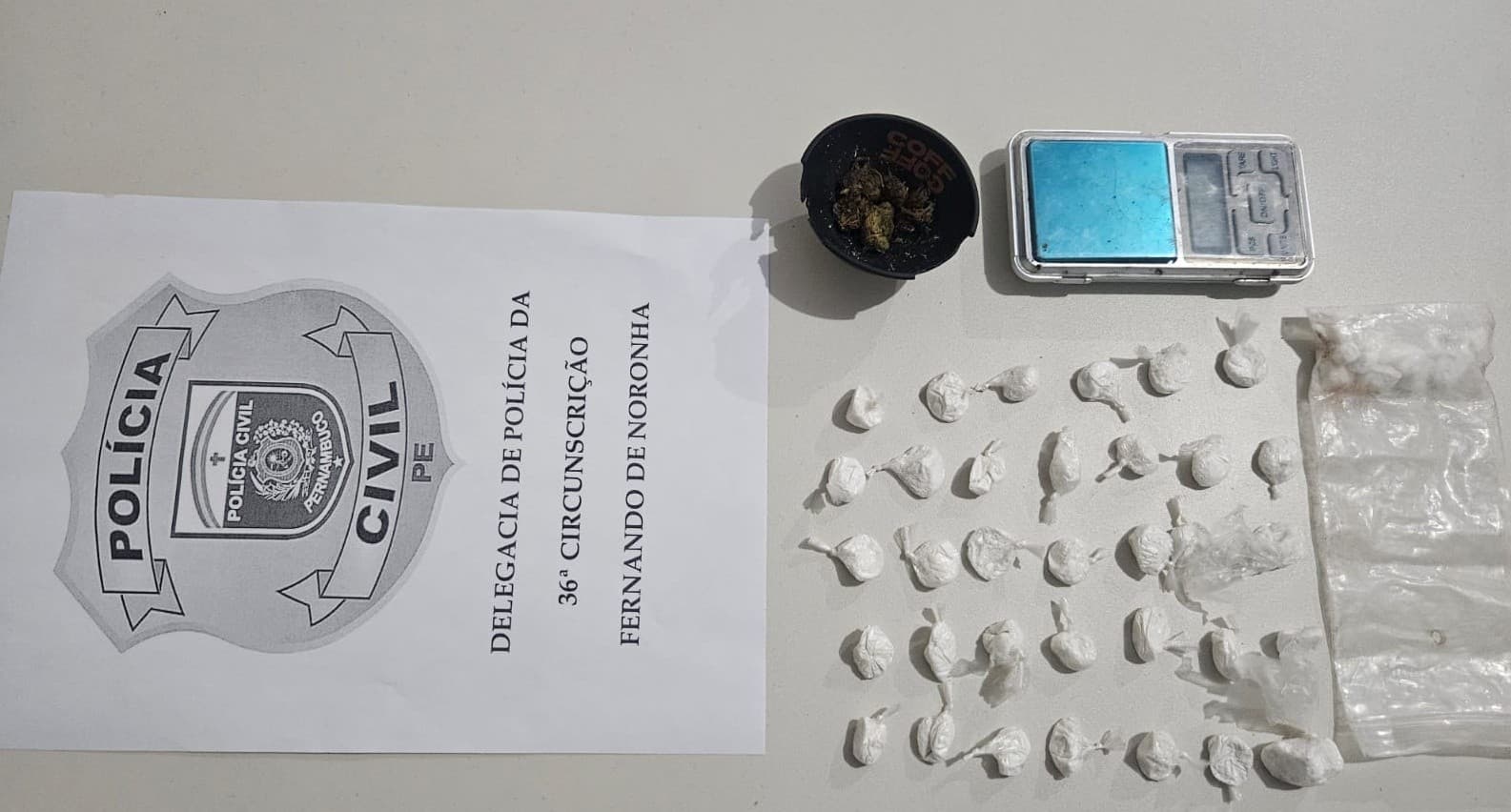 Operação policial desarticula esquema de tráfico de drogas em Fernando de Noronha