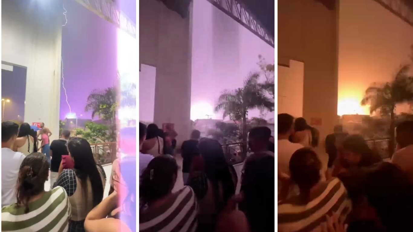 Temporal e descargas elétricas atingem Belo Jardim e causam blecaute momentâneo