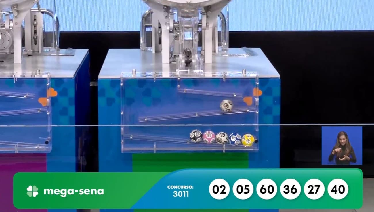 Mega-Sena sorteia prêmio de R$ 2,6 milhões no concurso 3011; veja os números