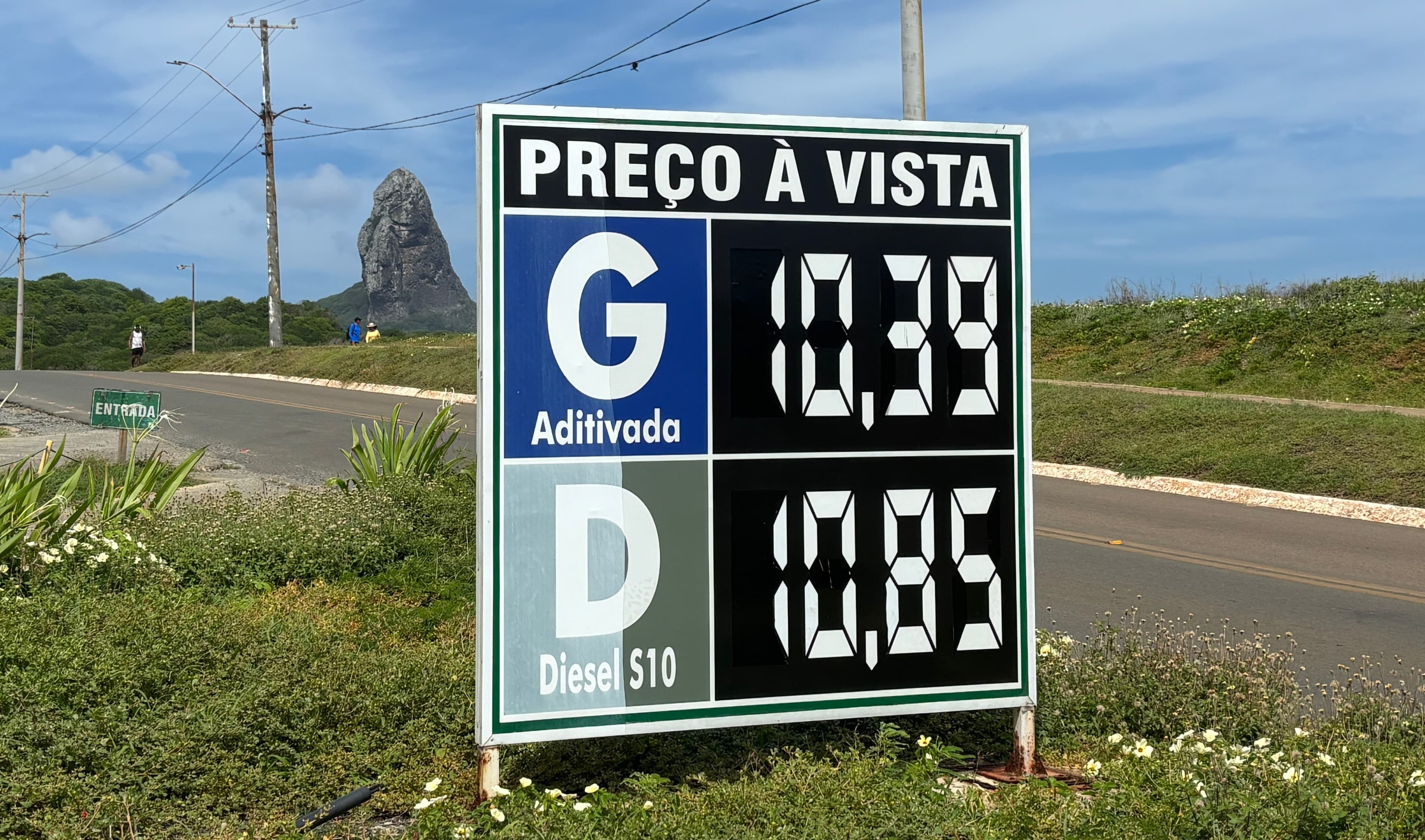 Diesel supera preço da gasolina em Fernando de Noronha após novo reajuste