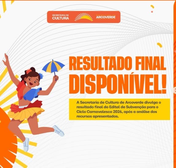 Prefeitura de Arcoverde divulga resultado final do Edital de Subvenção do Carnaval 2026