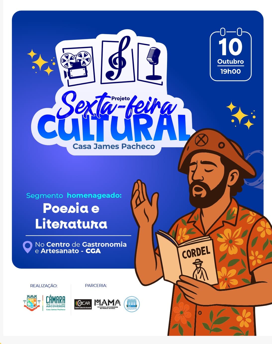 Sexta-Feira Cultural: Câmara Convida para Edição Especial em Homenagem à Poesia e Literatura