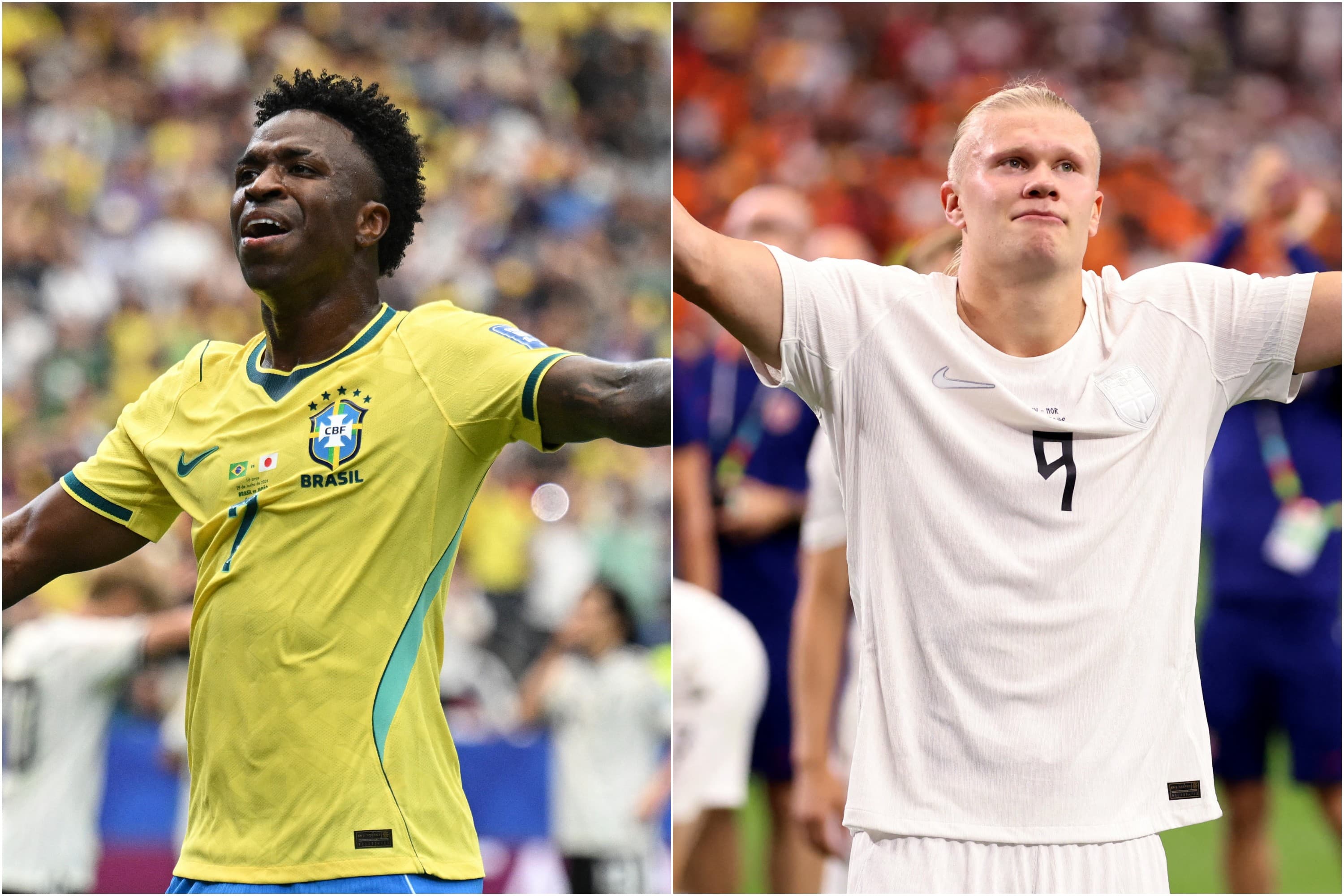 Duelo de Gigantes: Brasil e Noruega medem forças nas oitavas da Copa do Mundo com Vini Jr. e Haaland em destaque