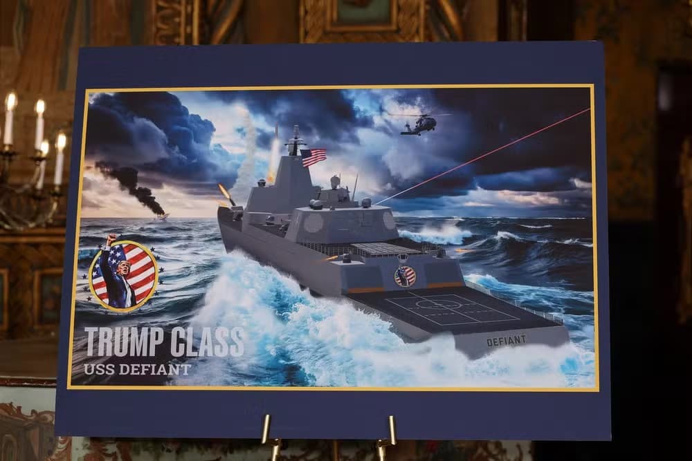 Trump anuncia criação de nova classe de navios de guerra batizada com seu nome