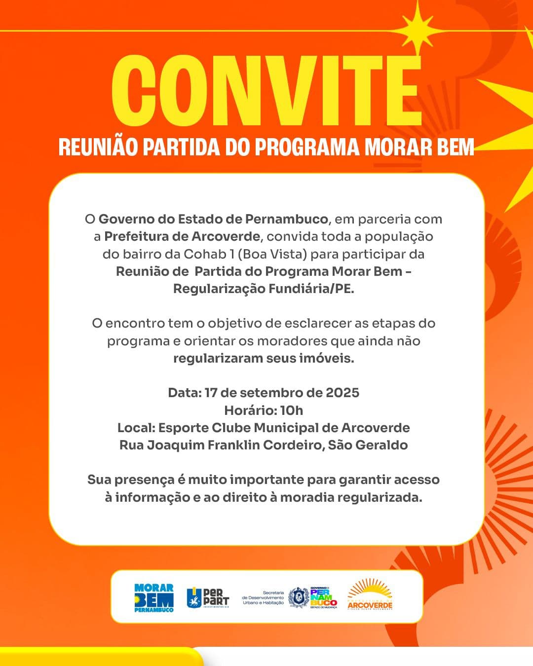 Arcoverde recebe reunião do Programa Morar Bem para regularização de imóveis