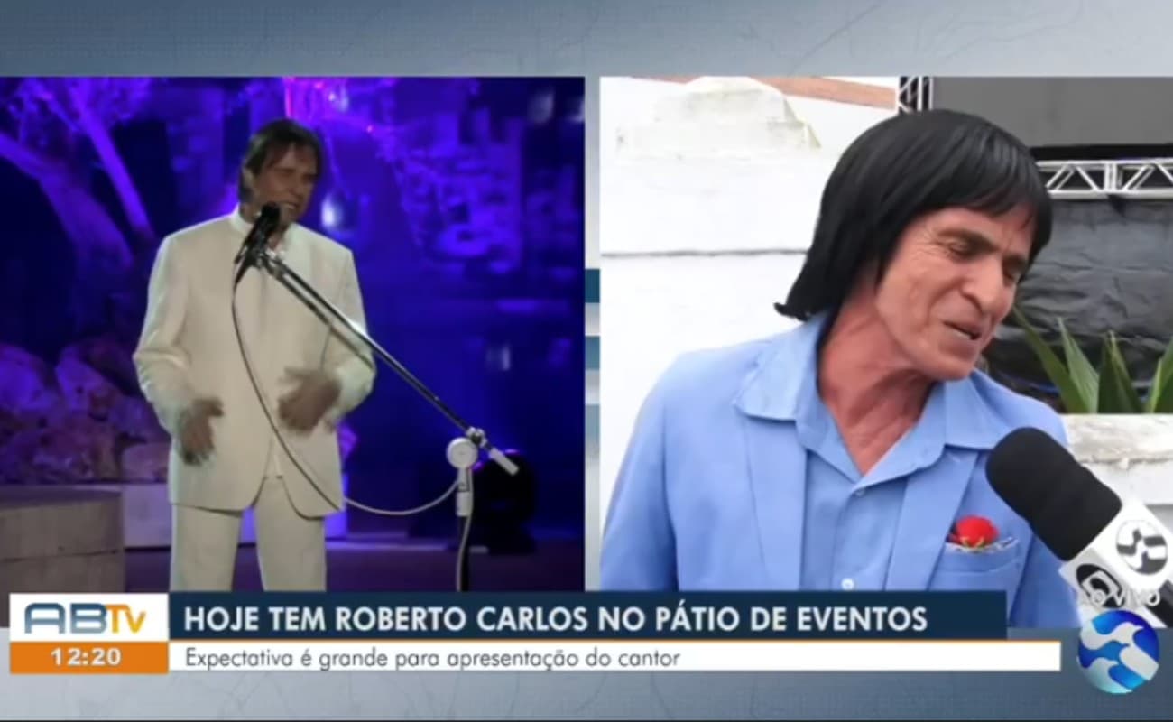 Fã percorre centenas de quilômetros para ver Roberto Carlos no São João de Caruaru