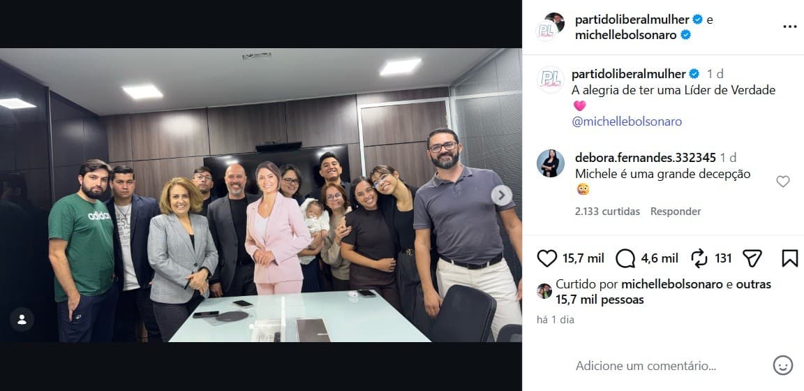 Mudanças no PL Mulher: Michelle Bolsonaro deixa presidência em meio a tensões internas