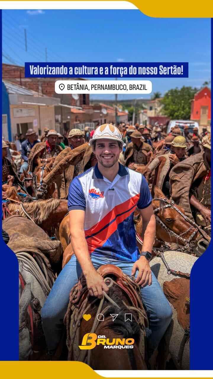 Bruno Marques participa da Missa do Vaqueiro em Betânia e reforça compromisso com o Sertão