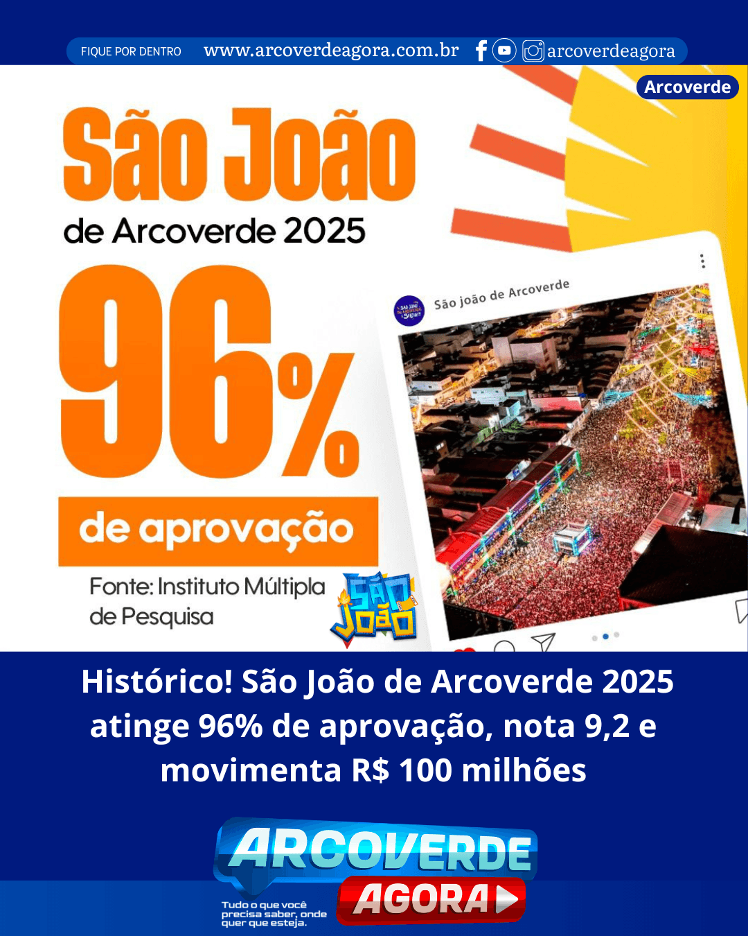 De Arcoverde para o mundo: São João 2025 encanta e é o mais bem avaliado do interior