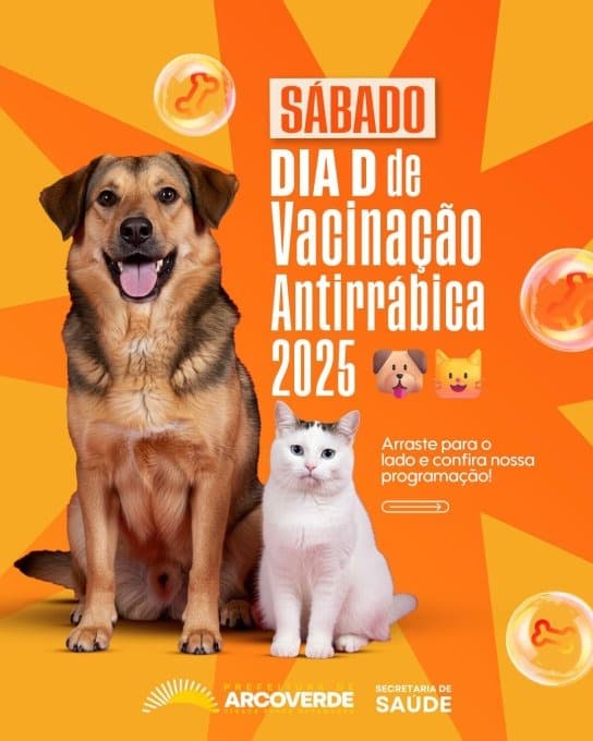 Arcoverde realiza hoje o Dia da Campanha de Vacinação Antirrábica 2025