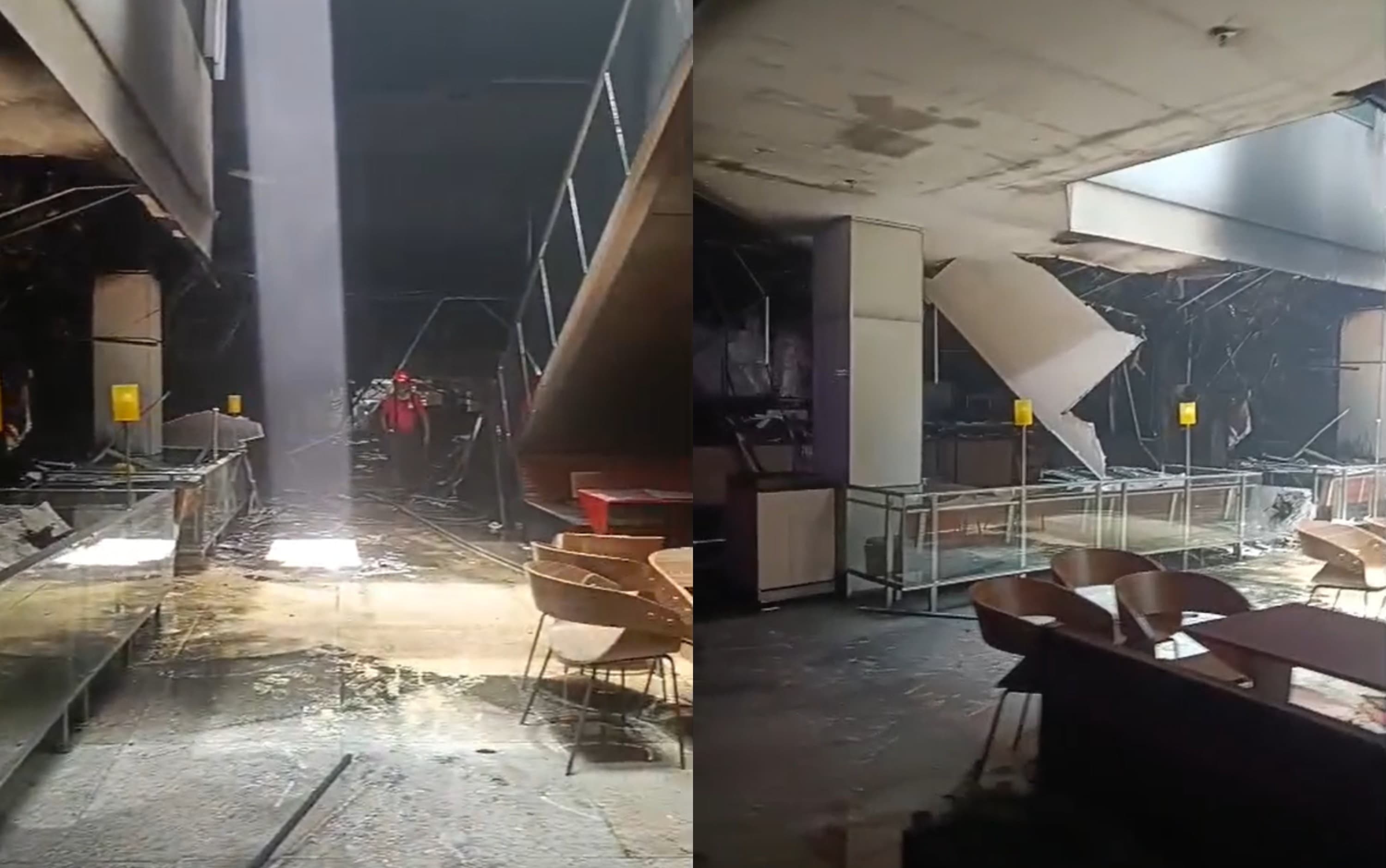 Shopping Recife permanece fechado após incêndio que deixou seis feridos