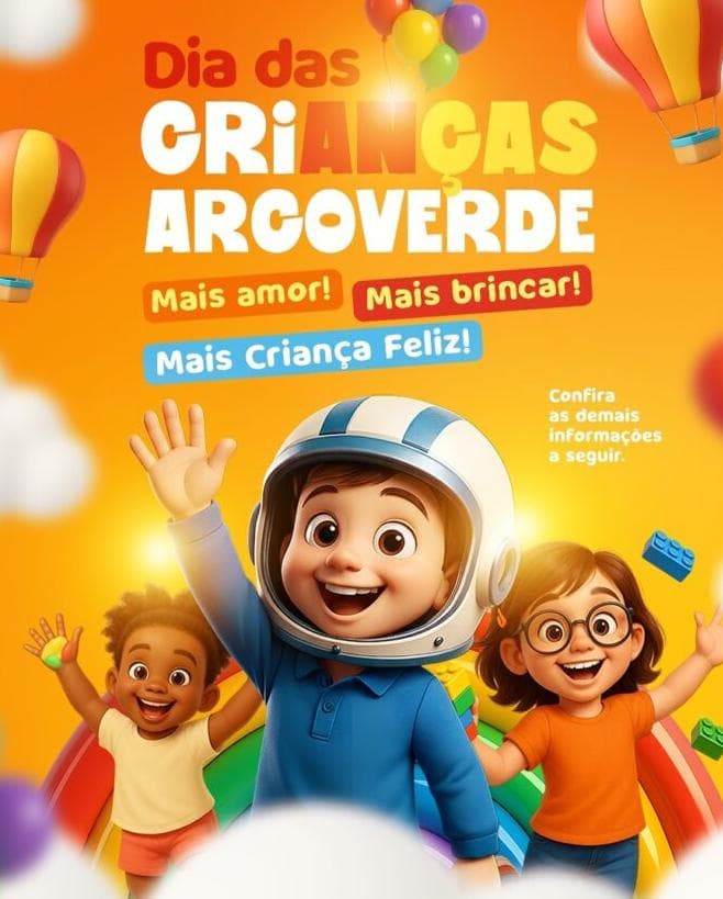 É Festa! Prefeitura de Arcoverde Promove Dia das Crianças com Show e Lazer