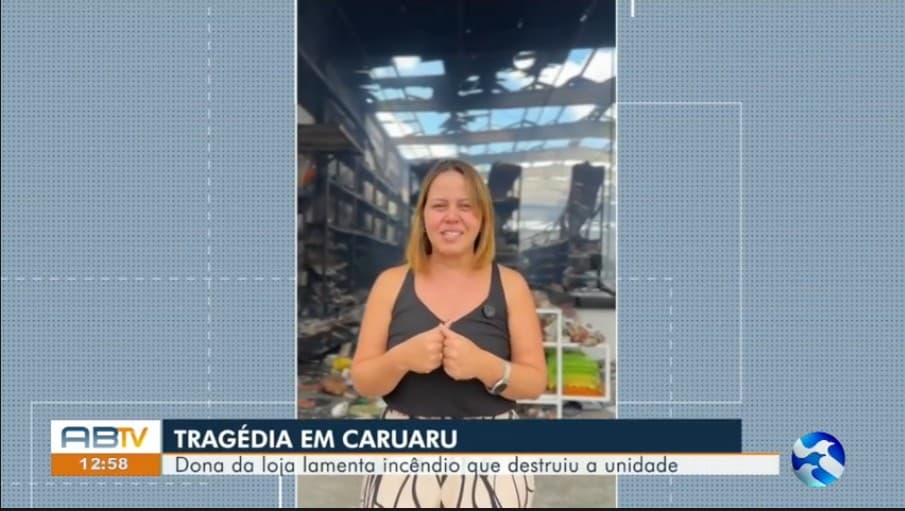 Empresária de Caruaru mantém fé e promete reconstrução após incêndio devastador