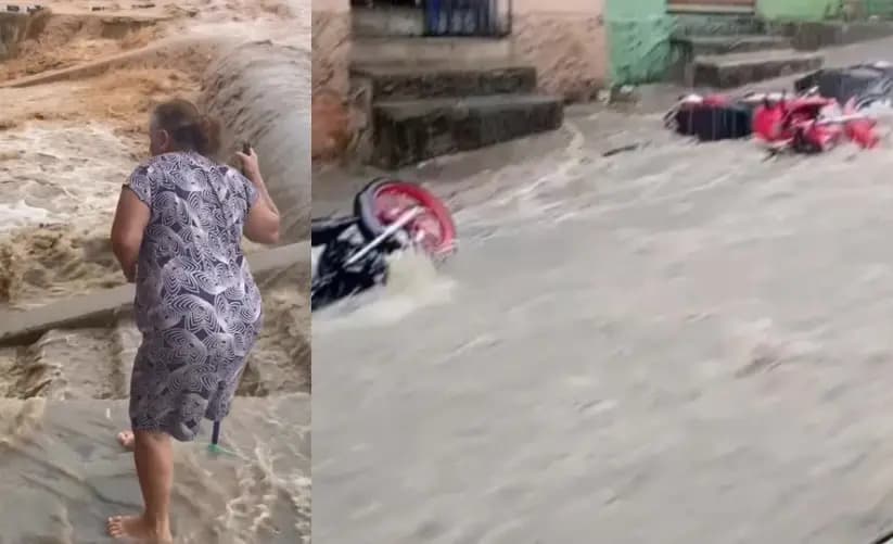Chuvas provocam alagamentos e transtornos no Centro de Garanhuns
