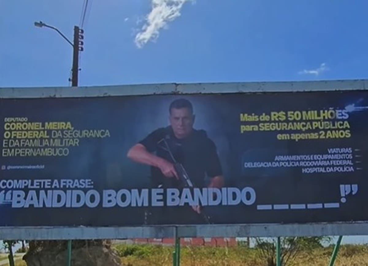 TRE-PE condena deputado Coronel Meira por propaganda eleitoral antecipada via outdoors