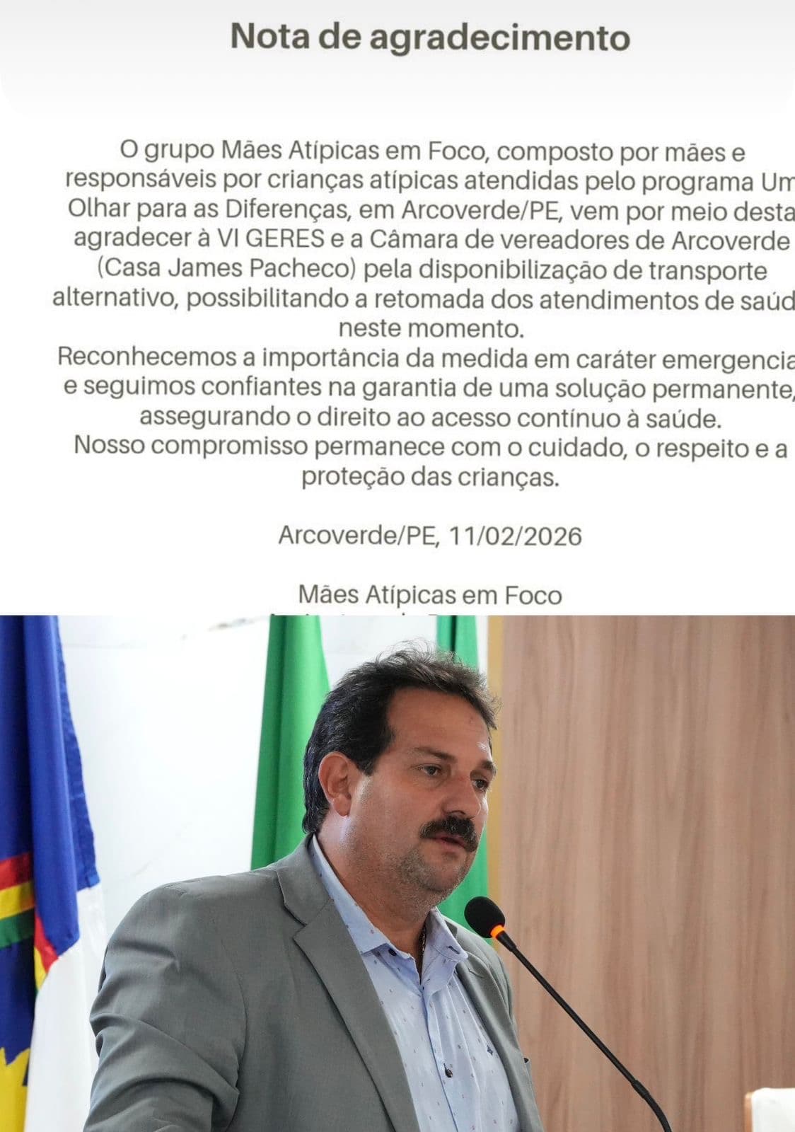 COM ATUAÇÃO DA CÂMARA DE VEREADORES E VI GERES, MÃES ATÍPICAS DE ARCOVERDE GARANTEM RETOMADA DE ATENDIMENTOS DE SAÚDE