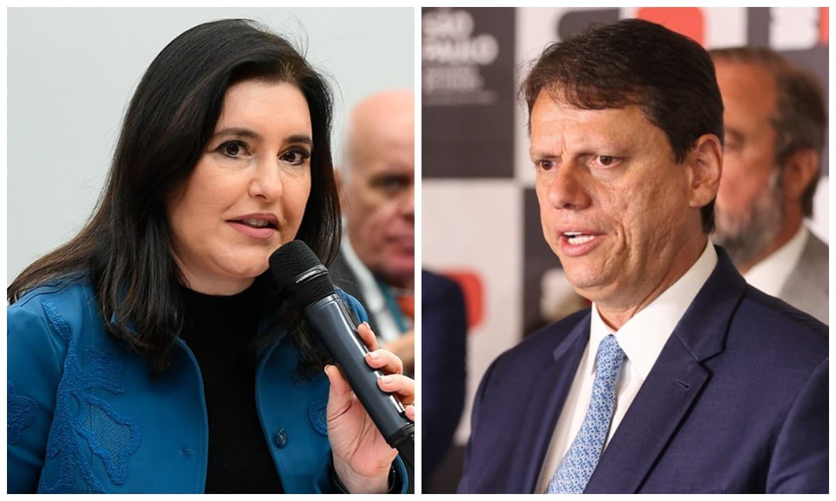Embate político em São Paulo: Simone Tebet rebate críticas de Tarcísio de Freitas sobre domicílio eleitoral