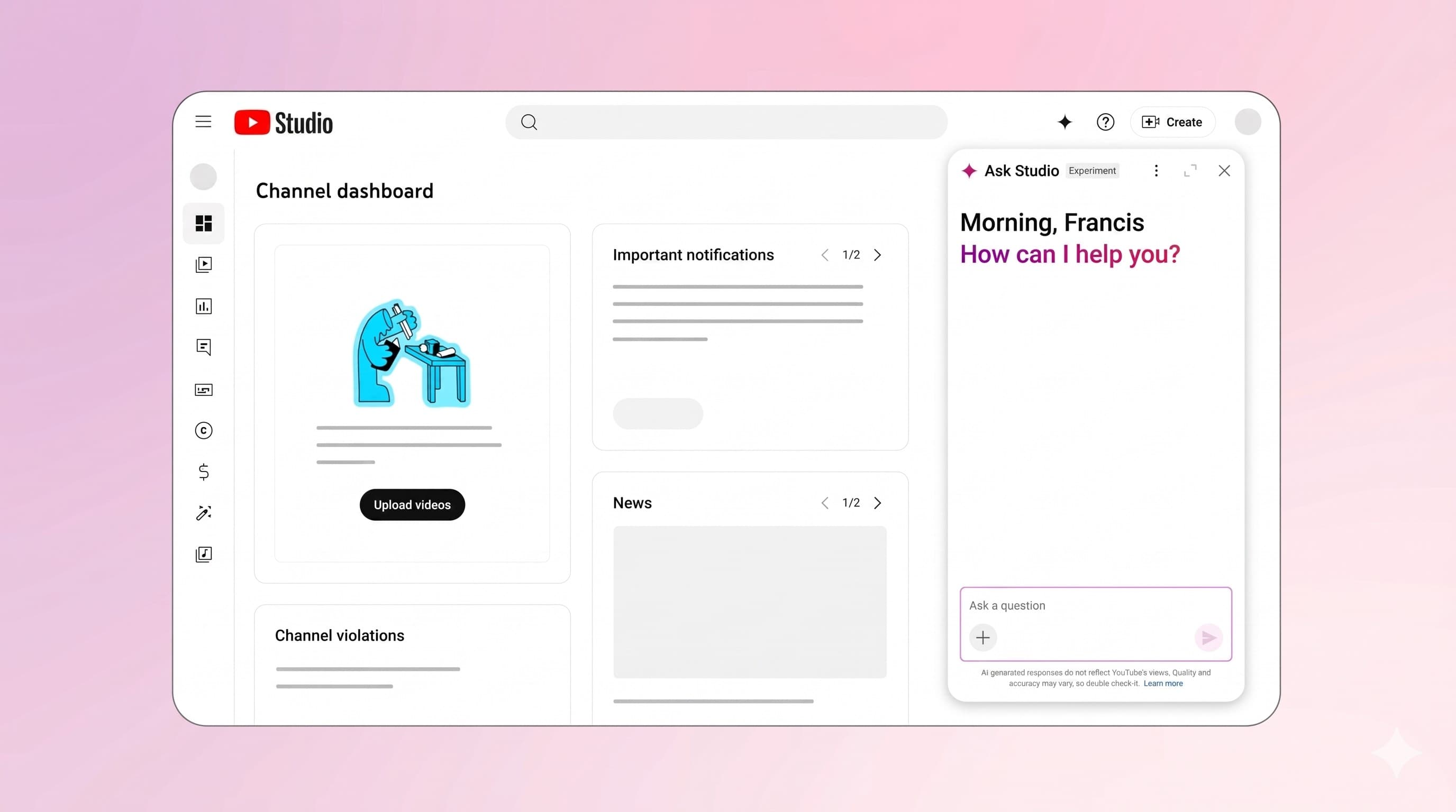 YouTube introduz assistente de Inteligência Artificial para criadores brasileiros