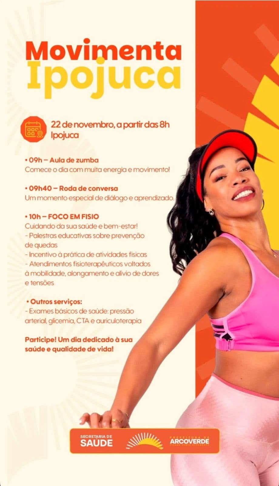 Movimenta Ipojuca promove manhã de saúde, atividade física e prevenção em Arcoverde