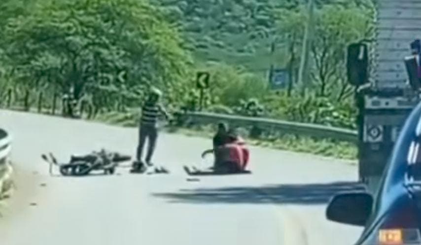 Motociclista fica ferido após pneu estourar em curva da PE-270 entre Buíque e Arcoverde