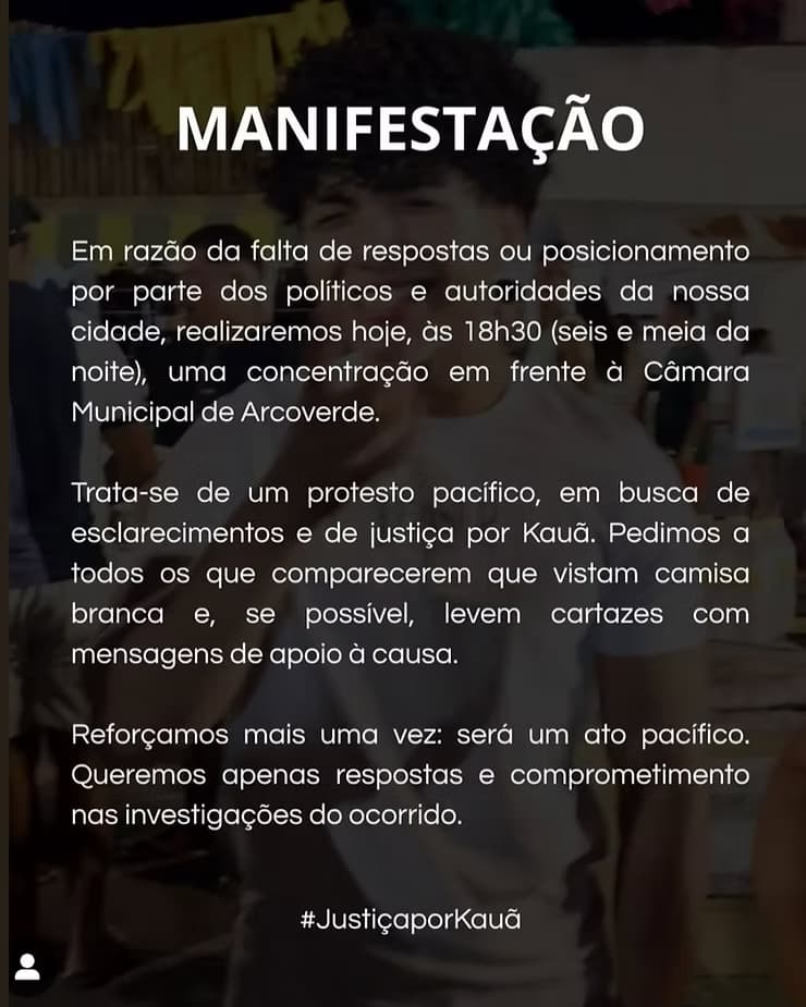 Manifestação por Justiça: Amigos e Familiares de Kauã Protestam em Arcoverde