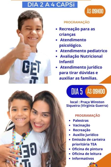 Arcoverde celebra o Dia Mundial da Conscientização do Autismo com uma programação especial
