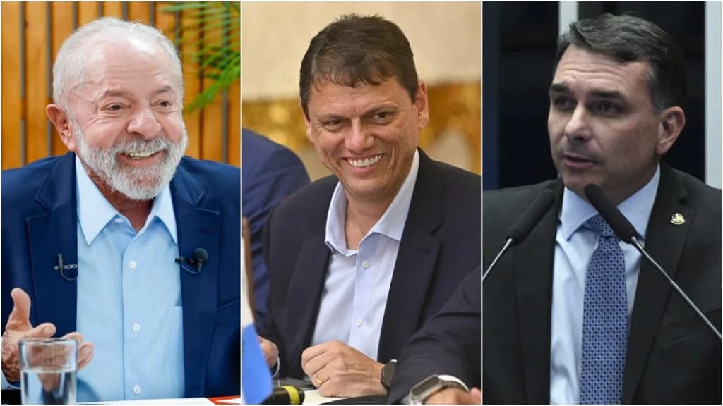 Pesquisa Quaest aponta Lula à frente e mostra avanço de Flávio Bolsonaro e Tarcísio