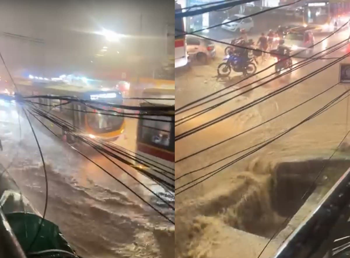Chuva forte causa alagamentos na Região Metropolitana e aulas são suspensas em Pernambuco