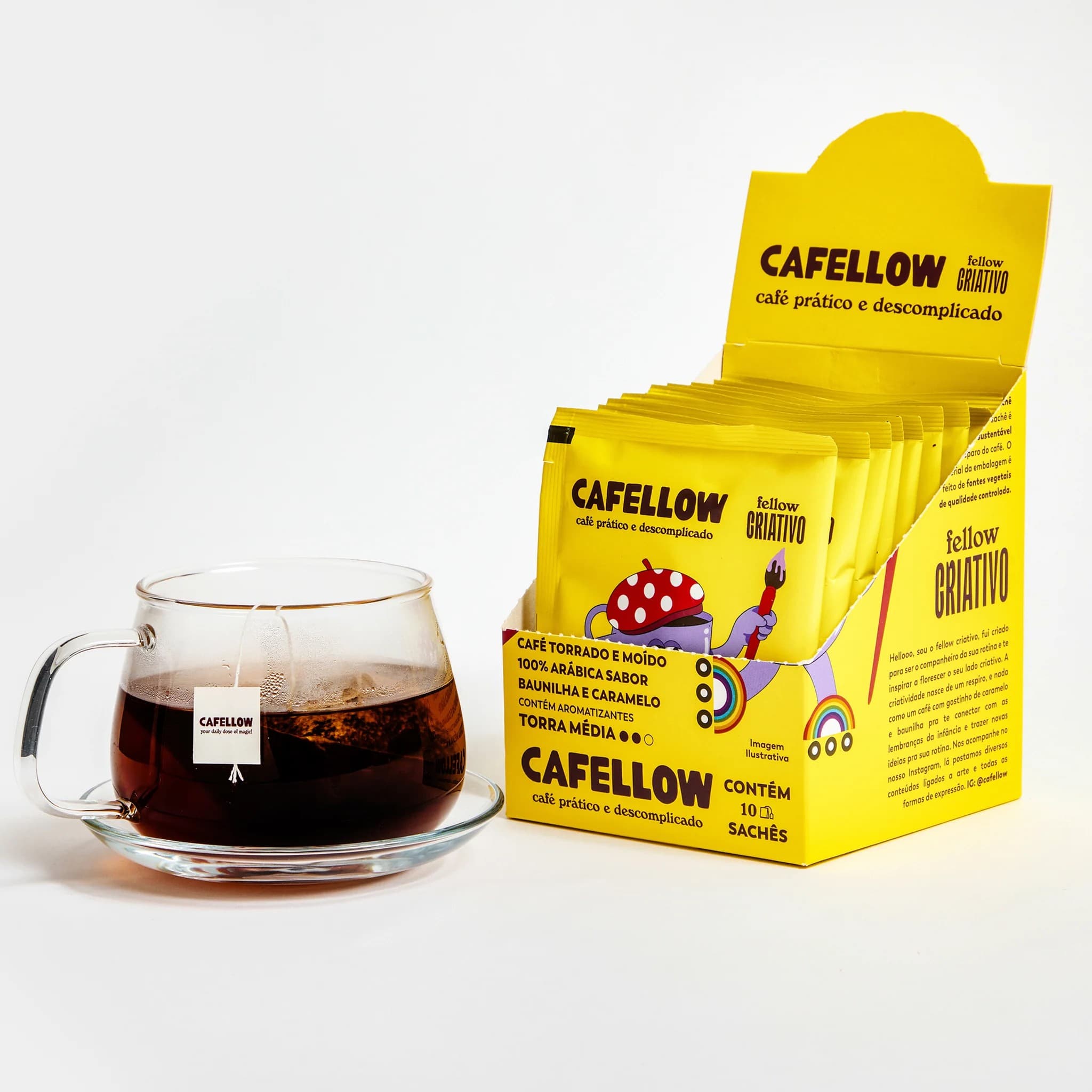 Após proibição da Anvisa, Cafellow relança café em sachê com nova fórmula adequada às normas