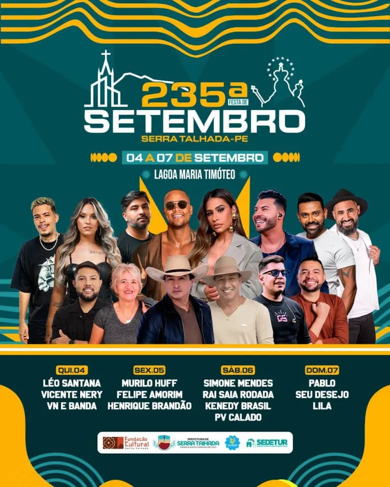 Serra Talhada divulga programação da 235ª Festa de Setembro