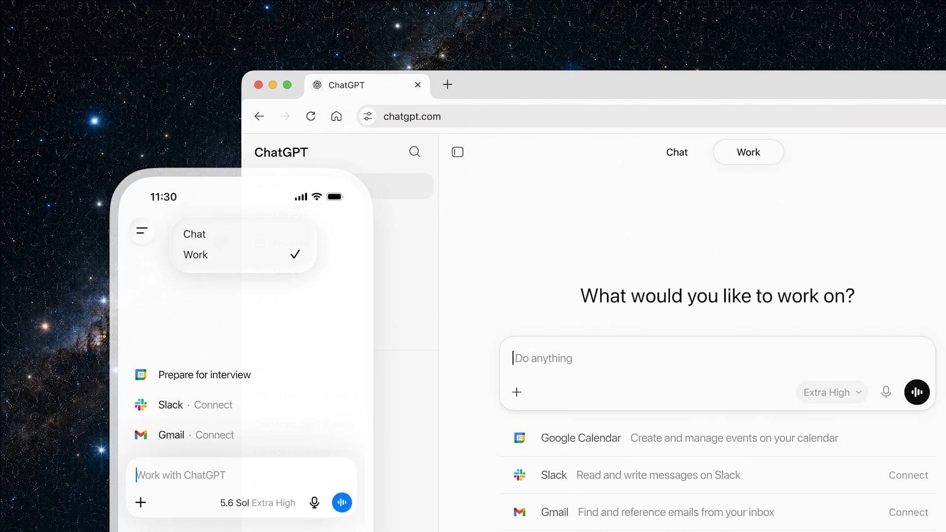 OpenAI lança ChatGPT Work e nova linha de modelos GPT-5.6 para otimização corporativa