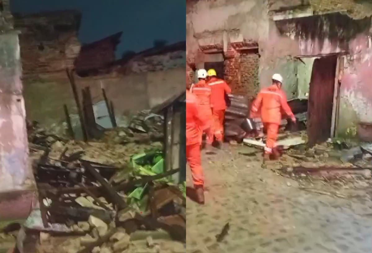 Desabamento de casarão na Comunidade do Pilar mobiliza Corpo de Bombeiros no Recife