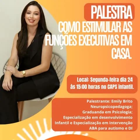 CAPS Infantil promove palestra sobre estímulo das funções executivas em casa