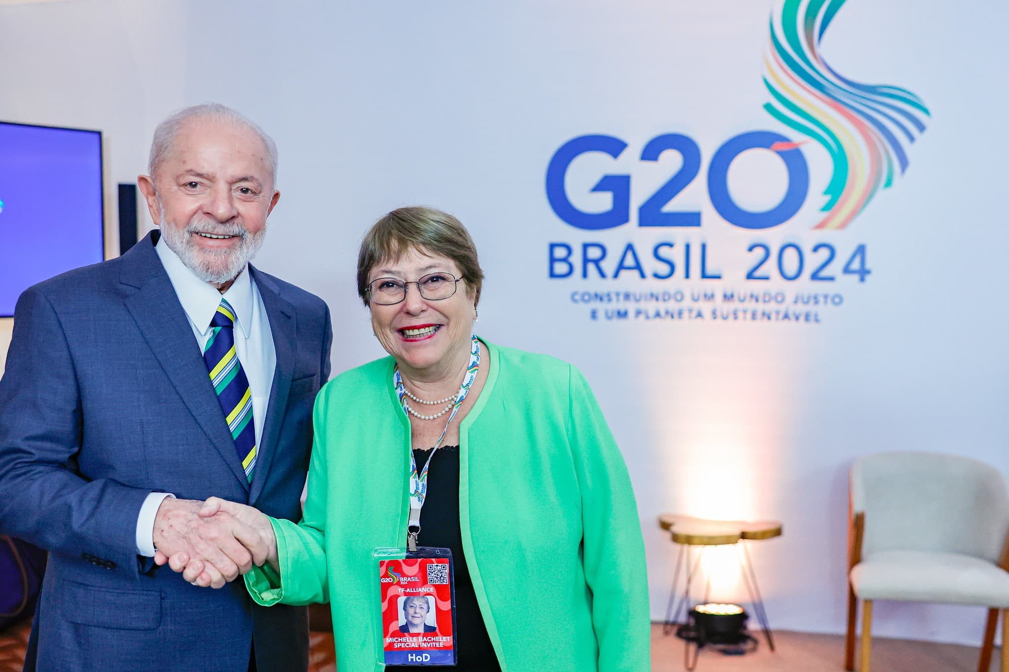 Lula reafirma apoio à candidatura de Michelle Bachelet para a Secretaria-Geral da ONU