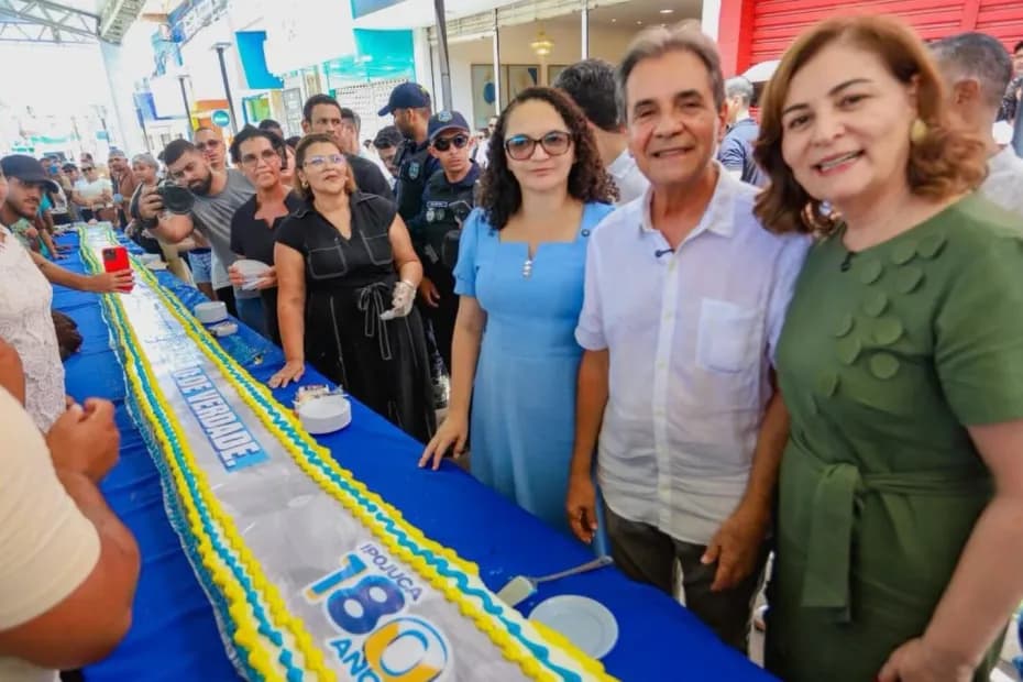 Carlos Santana celebra 180 anos de Ipojuca com festa histórica e bolo gigante de 180 kg