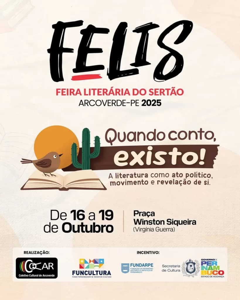 Cultura em Destaque: Arcoverde se Prepara para a 7ª Edição da Feira Literária do Sertão (Felis)