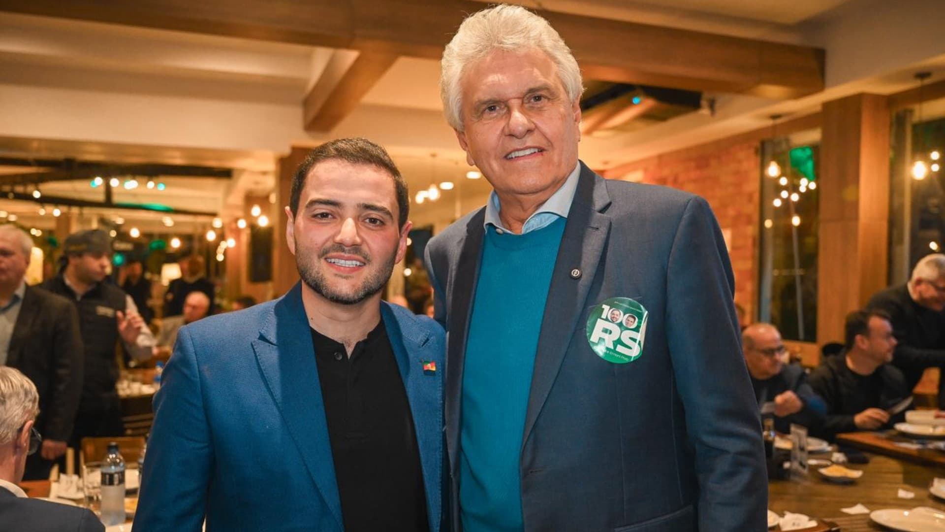 Caiado reforça palanque de Gabriel Souza em evento estratégico no Rio Grande do Sul