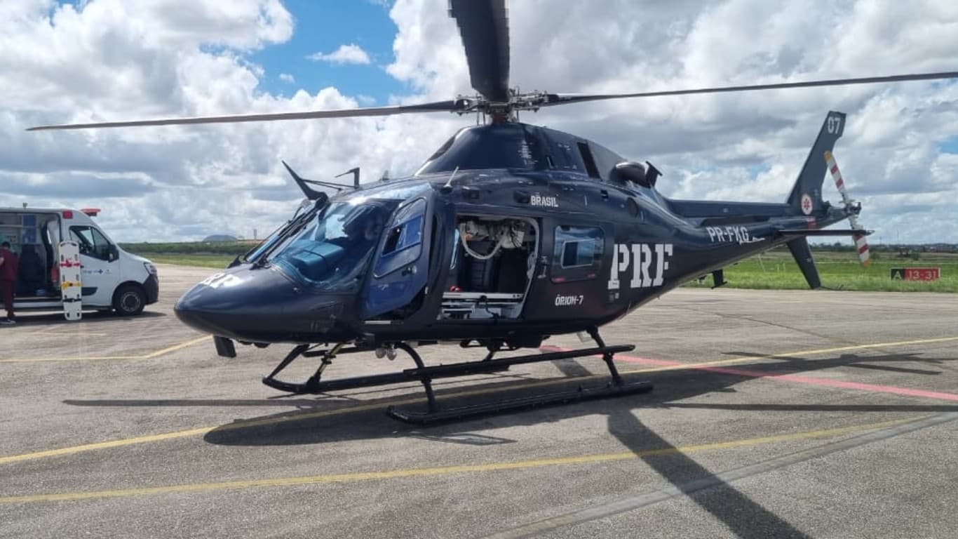 Ação aeromédica da PRF salva criança de três anos em estado grave no Agreste